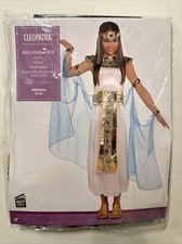 CLEOPATRA Egyptian Princess costume w accessories GIRLS Size Med 8-10 NEW in pkg