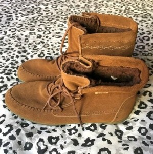 vans brown leather boots