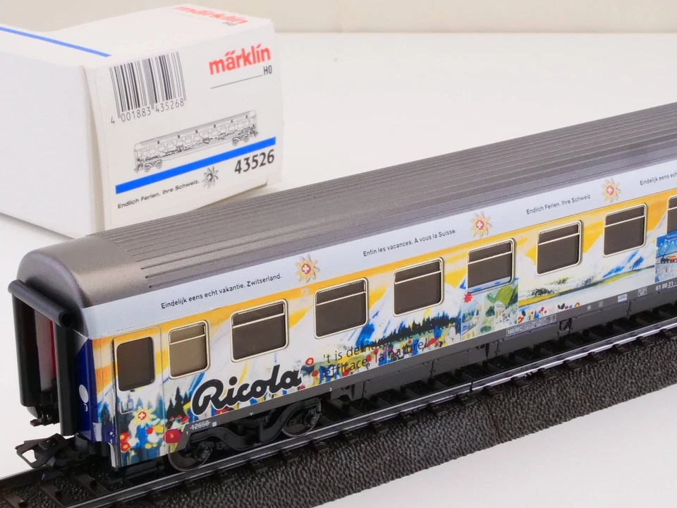 Märklin 43526 Holiday Car Ricola SNCB AC H0 KKK Mint! OVP BL 1706-01-12 - Image 3 of 4