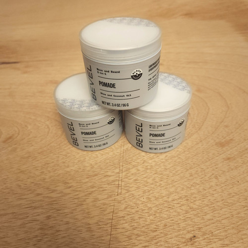 Set Of 3 Bevel Beard Balm & Hair Pomade for Waves 3.4 Oz