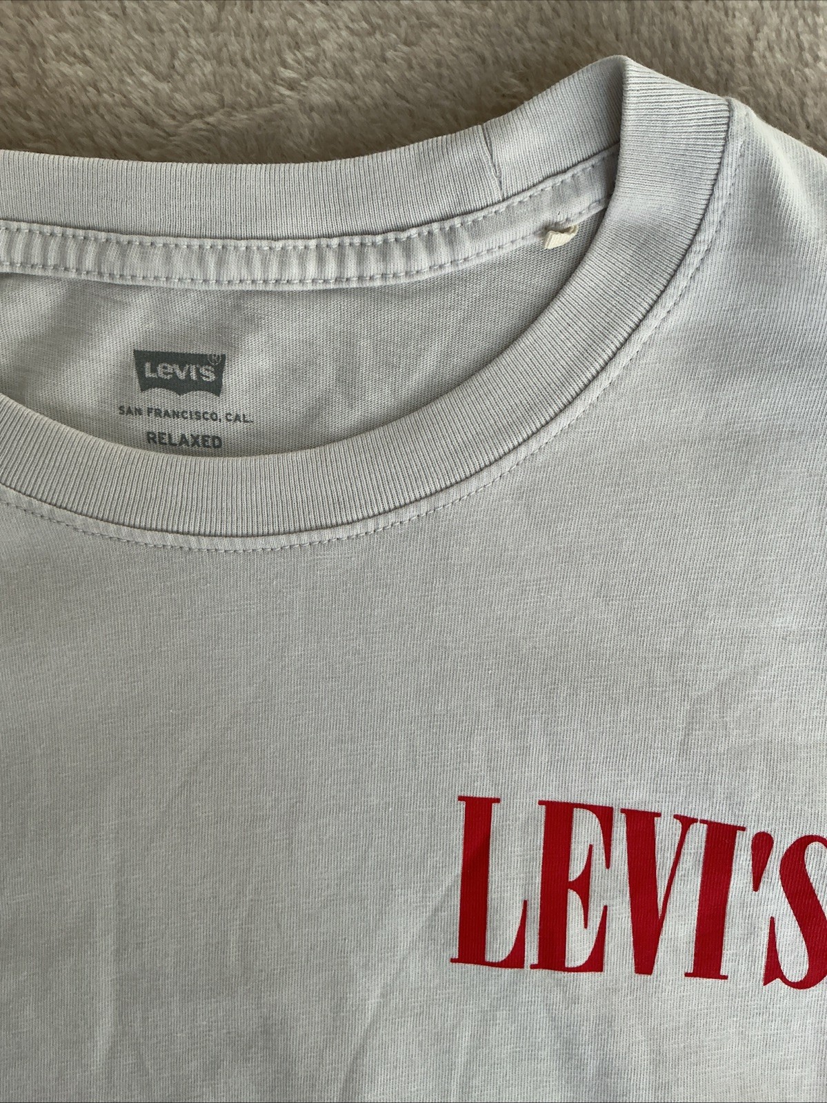 Mens Levi’s T Shirt Top White Size Small Classic Casual image 3