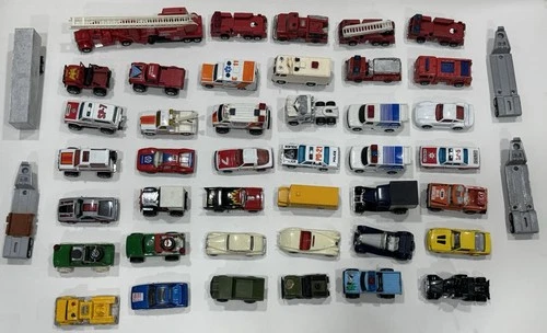 Vintage Matchbox Cars Trucks 4x4 Trailer 1970s 1980s 70s 80s Mixed Lot of 45