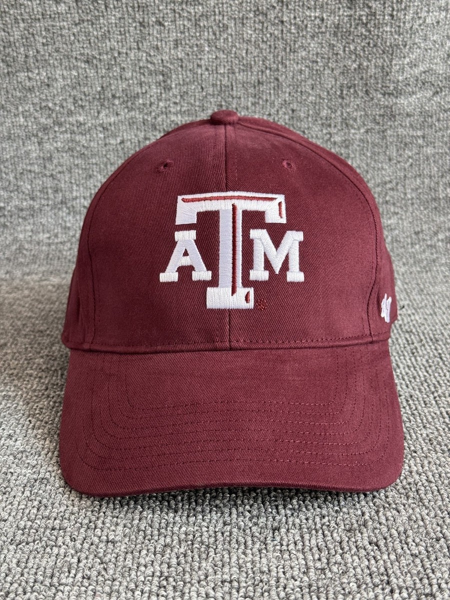 '47 Brand Texas A&M Aggies Dad Hat Strapback Maroon White NCAA