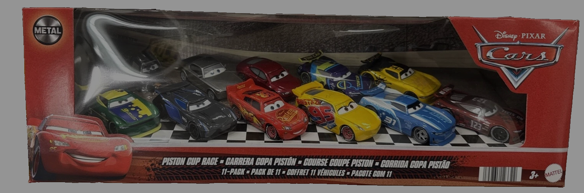 Disney Cars Piston Cup 11 Pack George Jonas Eric Cam Cruz Sterling