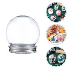 15 Pcs Plastic Snow Globe Craft Kit Snow Globes Clear Water Globes 150 Ml