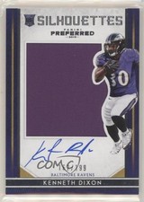 2016 Panini Preferred Rookie Silhouettes 162/199 Kenneth Dixon #85 Auto 0a17