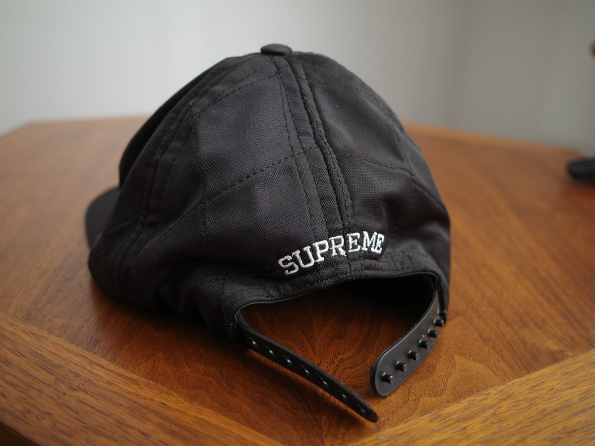 Supreme Sinclair Dino Quilted Foam FW12 Black 6 Panel Hat