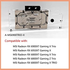 Granzon GPU Water Block For MSI RX 6800XT/6900XT Gaming X Trio / RX6950 Gaming X