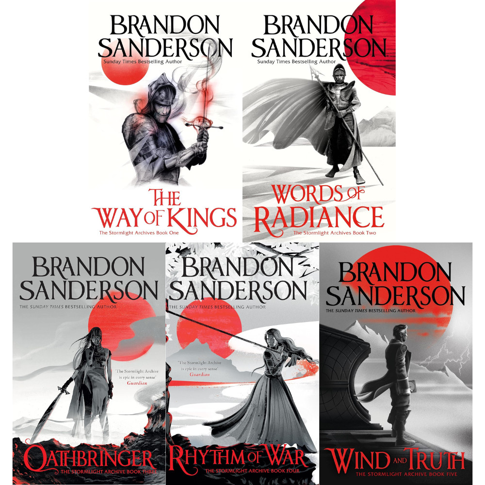 The Stormlight Archive by Brandon Sanderson 5 Book Set