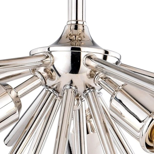 Estelle 3-Light Semi-Flush Mount in Mid-Century Modern and Sputnik Style 11.5 - Picture 5 of 13