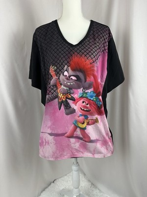 Cherokee Tooniforms Disney Trolls V-Neck Scrub Top Size 2XL