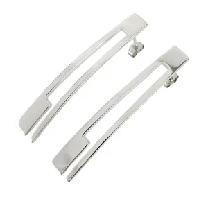 Boucles d'oreilles Gucci logo G accessoires polis argent SV925 type clou 4 cm x 0,5 cm
