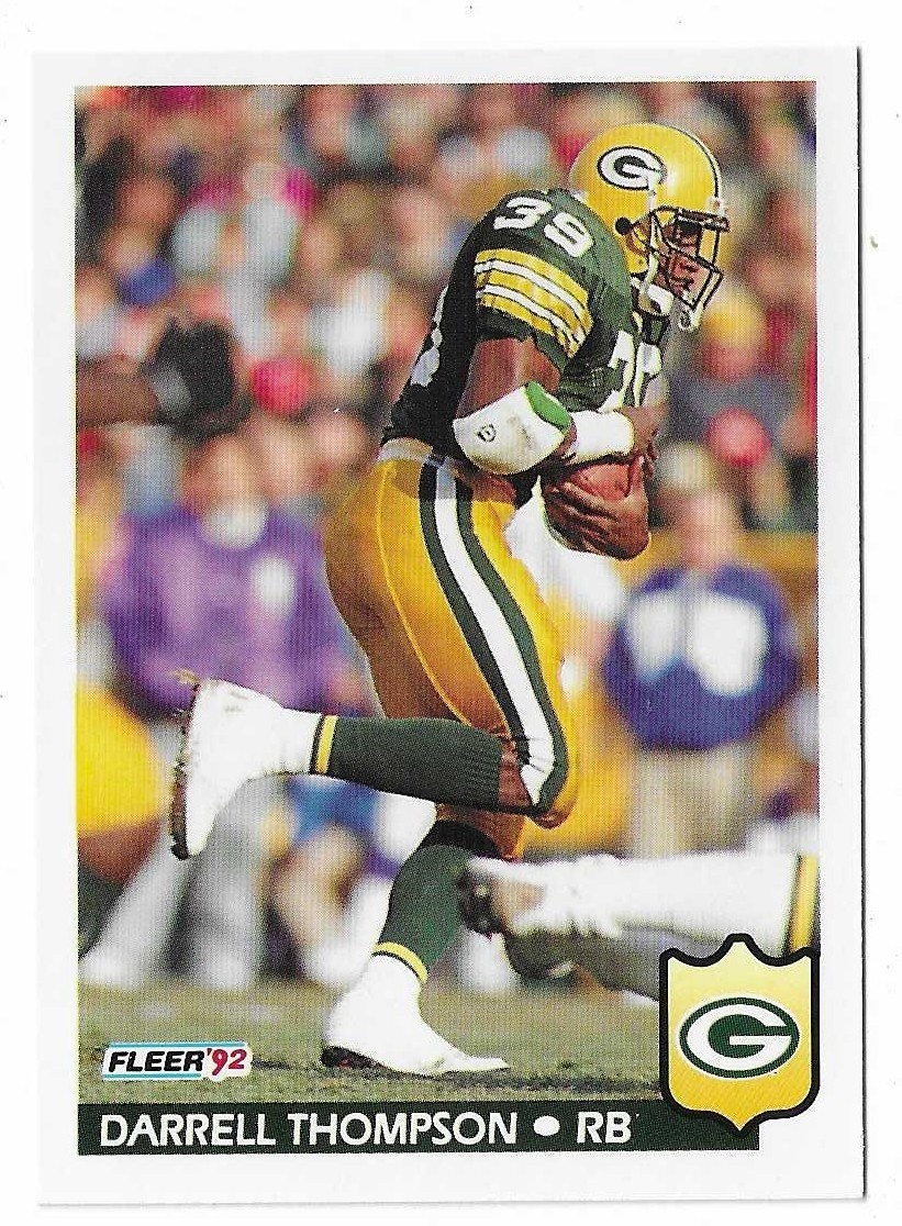 1992 Fleer Football Darrell Thompson Card #137 Green Bay Packers