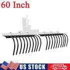 60" ATV/UTV Landscape Rake Implement for Removal of Rock Grass Clumps and Debris