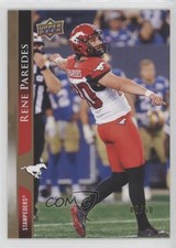 2021 Upper Deck CFL Gold /50 Rene Paredes #116 4rs