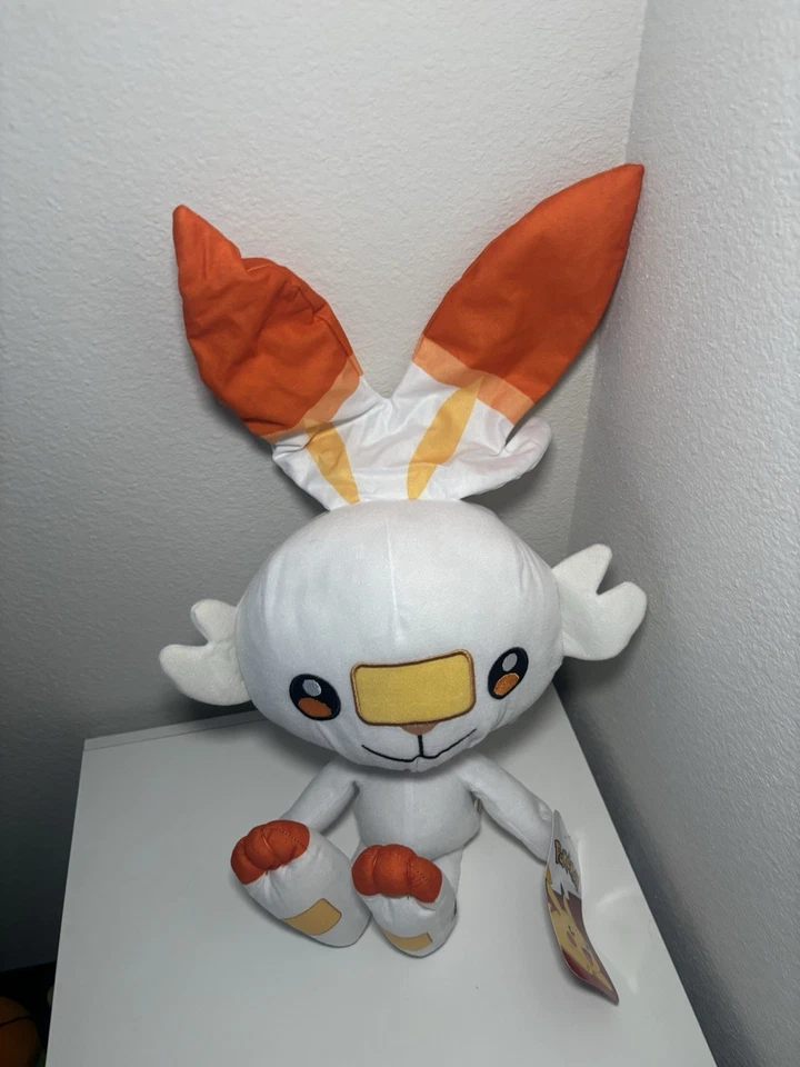 Official Licensed Pokemon Scorbunny 15” Inch Plush Stuffed Animal Toy New - Image 3 of 4