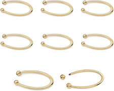 8Pcs Alloy Bikini Clips, Metal U Shape Ring Garment Clasps, Bra Hook Closure, Sw