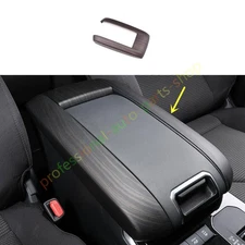 Wood Grain Central Armrest Box Trim Cover For Toyota Highlander 2022-2023
