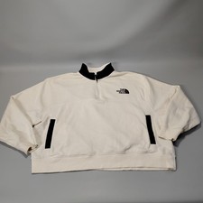The North Face Sweatshirt Womens XL Glacier 1/4 Zip Fleece Pullover Beige