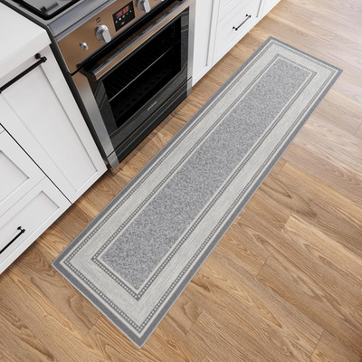 Runner Rug 1'10'' X 7'   Non Slip Rubber Backed Kitchen Rug for Sink Area, Hallwa