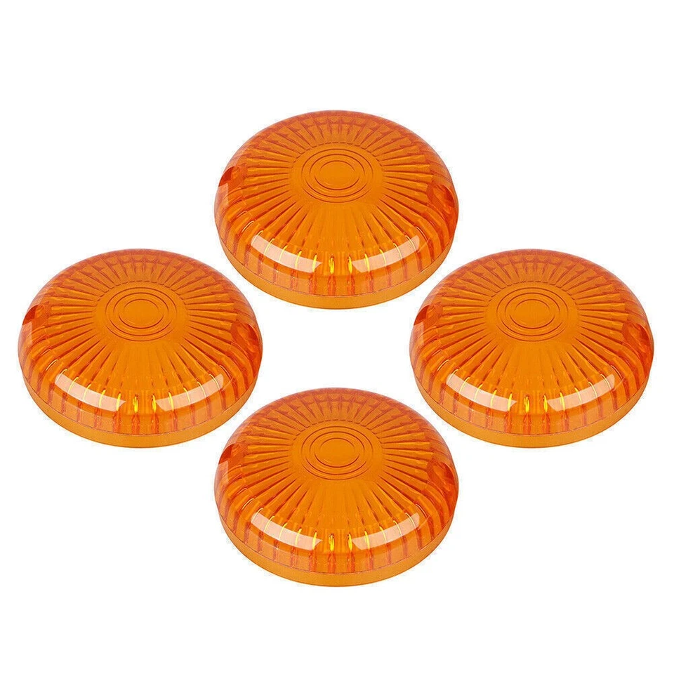 For Yamaha Road Star/V Star 1100/Vmax 1200 1700 Turn Signal Lens Amber Cover - Image 2 of 4