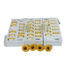 Rustic Yellow Sunflower Cabinet Drawer Knobs Pulls Ceramic Set 36 Bright Decor