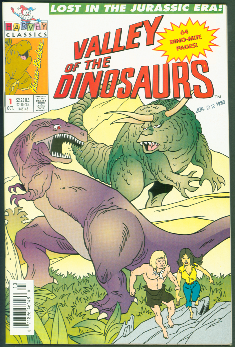 Vintage 1992 Harvey Classics Comics Valley of the Dinosaurs
