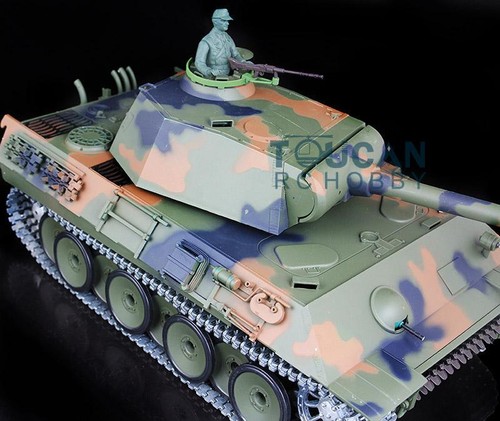 Tanque 1:16 Henglong 7.0 German Panther V RC 3819 pista de metal sonido IR BB disparo - Imagen 12 de 12