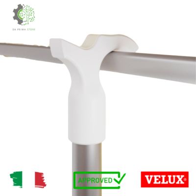 Gancio Estraibile Per Soffitta - Asta Aprifinestra Con Gancio Cromato Per Velux - Foto 3