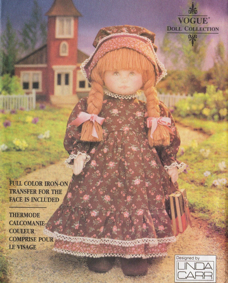 18" Early American DOLL & CLOTHES Sewing Patterns VOGUE 8336, 8337 UNCUT Cape - Image 2 of 4