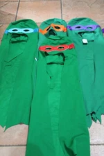 #314 CAPE 4 Pzas KIDS TORTUGAS NINJA  Wrestling Lucha Libre Capa Niños lck