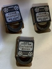 3 LOT VTG 1920s 16mm Exclusive Movies Original Box