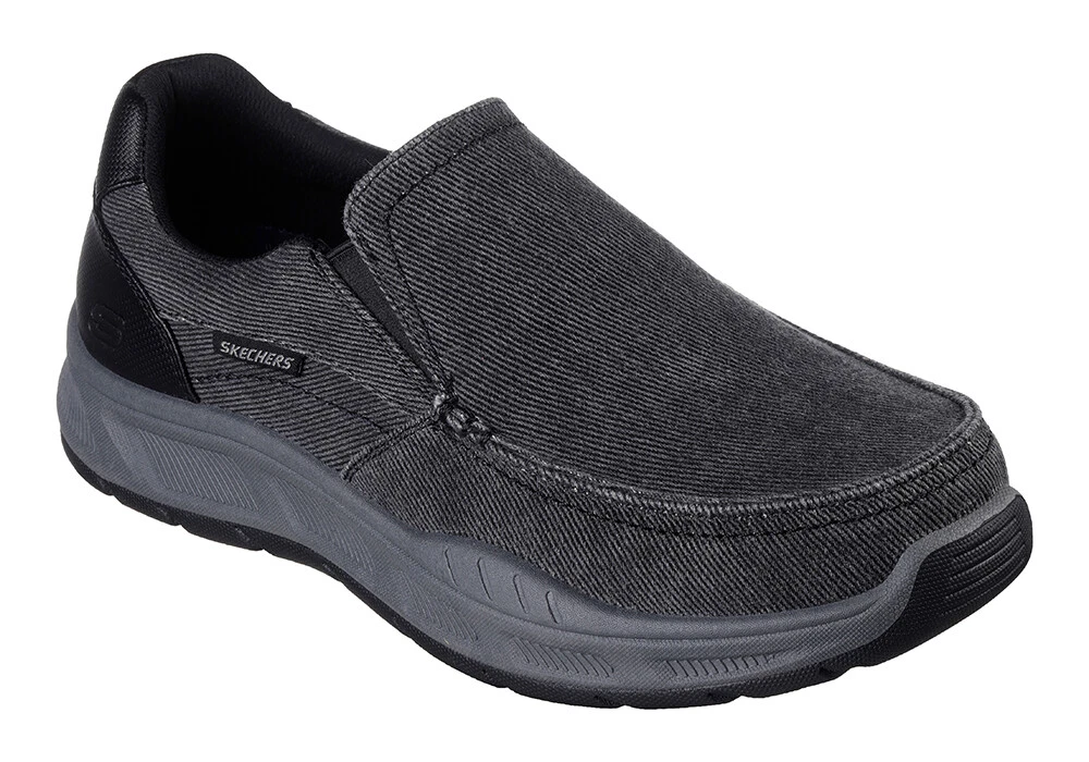Skechers black canvas shoes sale