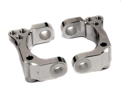 Silver Billet Machined Caster Blocks for HPI 1/10 Scale Blitz Short Course Truck