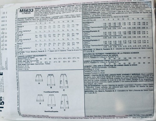 U PICK! PLUS SIZE SKIRTS PANTS SHORTS Sewing Pattern ~ UC - Picture 75 of 77