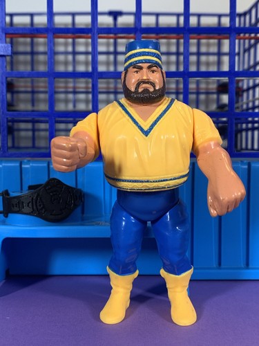 WWF Hasbro Akeem Near Mint!! Action Works!! Titan ...