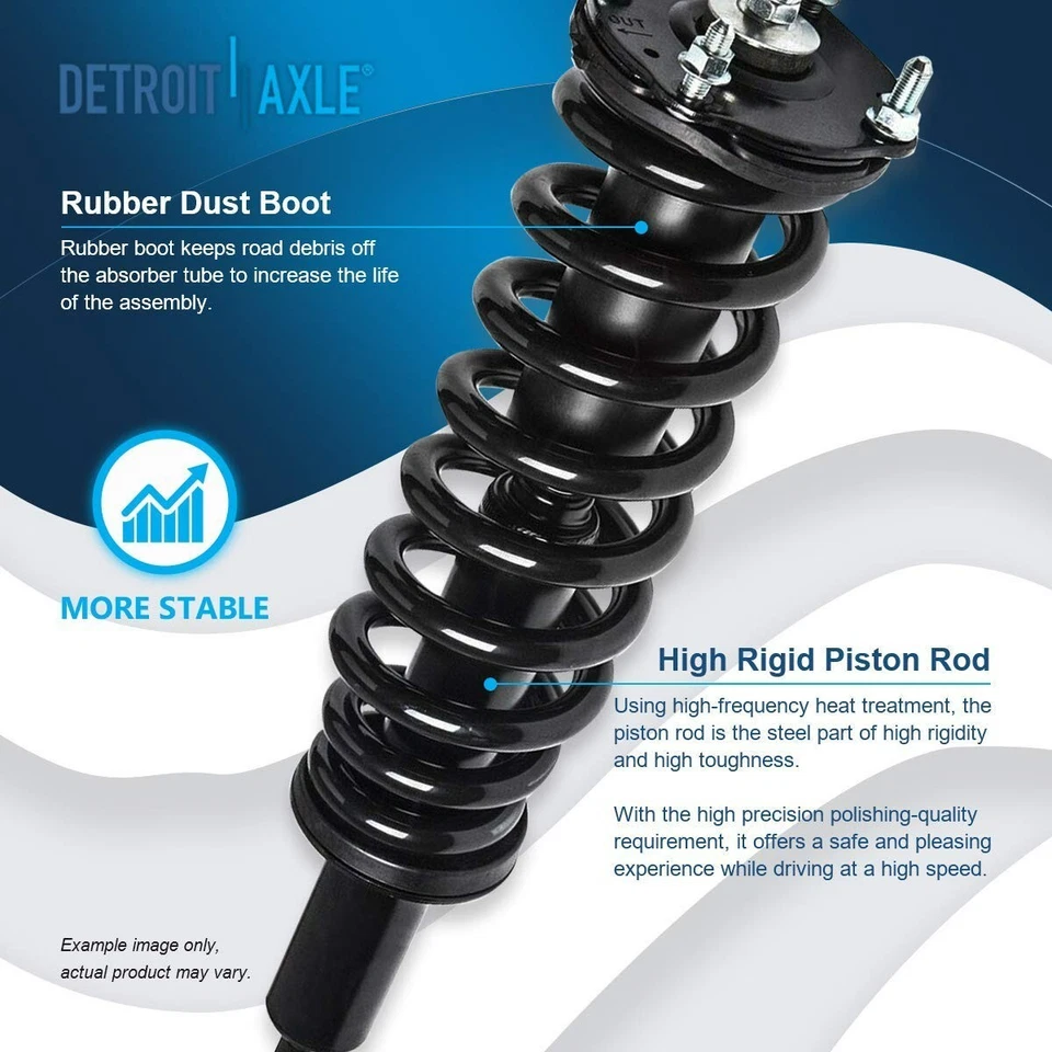 Puntales delanteros 4x4 con eslabones de barra estabilizadora de resorte helicoidal para Toyota Tundra 2007-2019 Foto 4 de 4