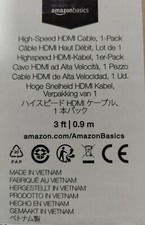 AmazonBasics HL007305 3ft High Speed HDMI Cable