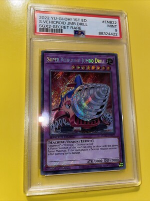 YuGiOh SUPER VEHICROID JUMBO DRILL #SGX2-ENB22🔥PSA 9🔥1st ED-2022
