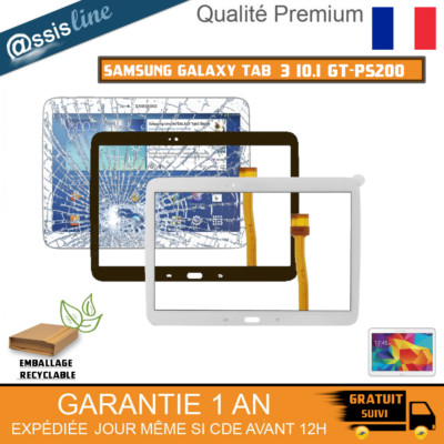   GLAS TOUCHSCREEN SAMSUNG GALAXY TAB 3 10.1 GT-P5200 P5210 P5220 WEISS SCHWARZ