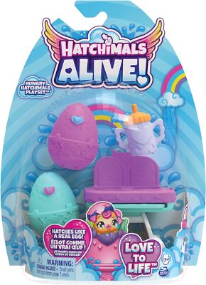 SPINMASTER 6067740 Hatchimals 2 Figuren Mit Hochstuhl