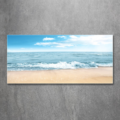 Glas-Bild Wandbilder Druck auf Glas 120x60 Deko Landschaften Strand
