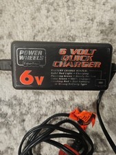 POWER WHEELS FISHER PRICE 6 VOLT QUICK BATTERY 6V 2.5A FAST CHARGER 00801-1484