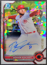 2022 Bowman Chrome 1st Atomic REFRACTOR AUTO /100 Graham Ashcraft #CPA-GA