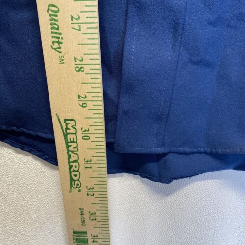Vintage Sears Herren Store Perma-Prest Large blau Langarm Knopfleiste 70er Hemd - Bild 6 von 6