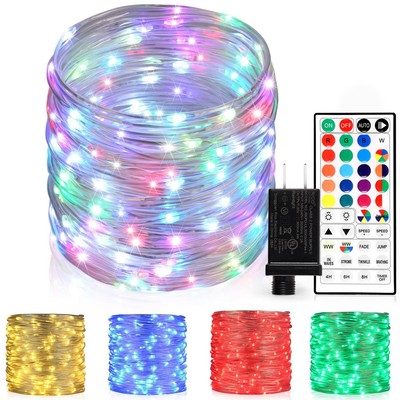Outdoor String  Rope Lights 240 LEDs Changing Lights With Remote Waterproof New