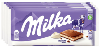 Milka Joghurt - Schokolade - 5 Tafeln