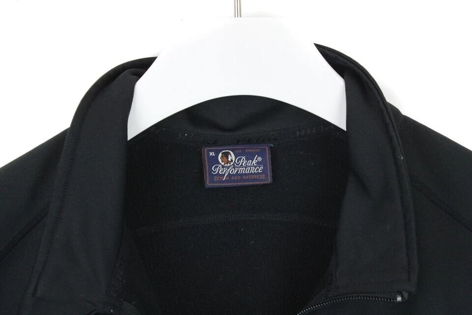 Peak Performance R&D Mid Z Sudadera Hombres XL Pullover Media Cremallera Cuello Negro Foto 4 de 4