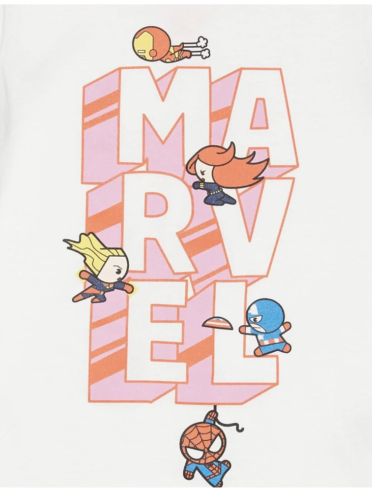 Marvel Girls and Toddlers Short-Sleeve Tunic T-Shirts, Pack of 3 - Image 4 of 4