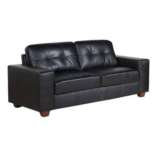 LINCOTE'S Roma 3 + 2 Seater Black Leather Sofa Set Clearance eBay
